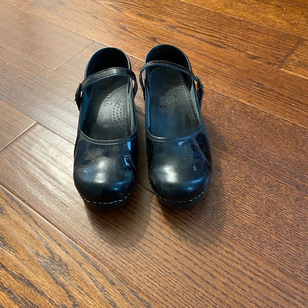 COPY - Sanita Black Mary Jane Clogs